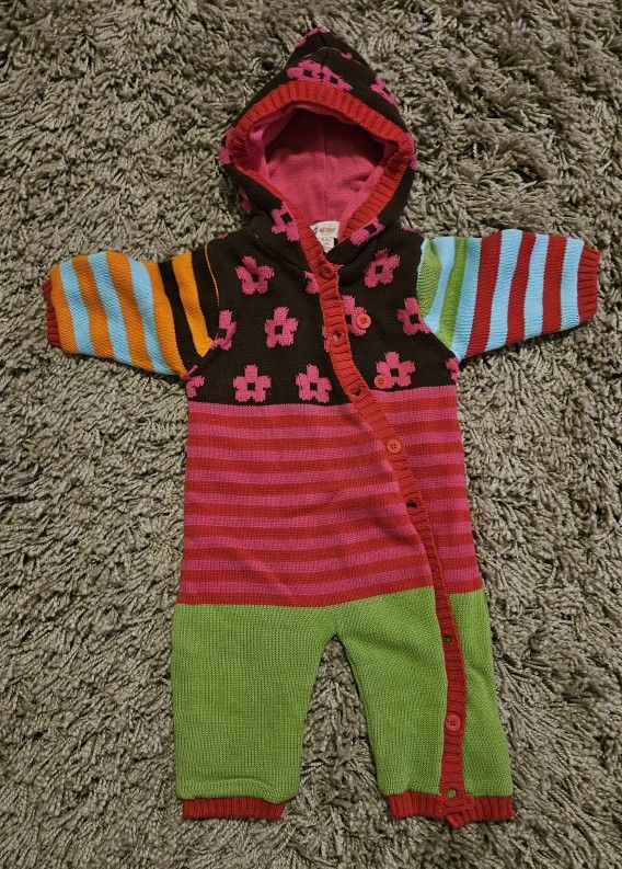 Girls Size 6-9 Months One Piece Kamo Wholesuit