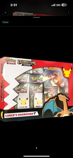 Pokemon ( New , Sealed ) Celebrations Collection [Lance's Charizard V]