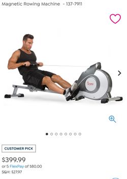 Sunny magnetic rowing machine workout gum