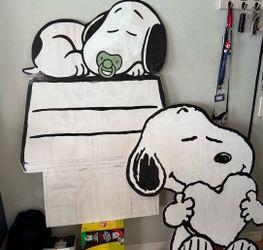 Party Custom wood cutout /cutouts  Snoopy