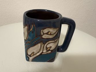 Mara Mexico Cala Lilies Pottery Mug