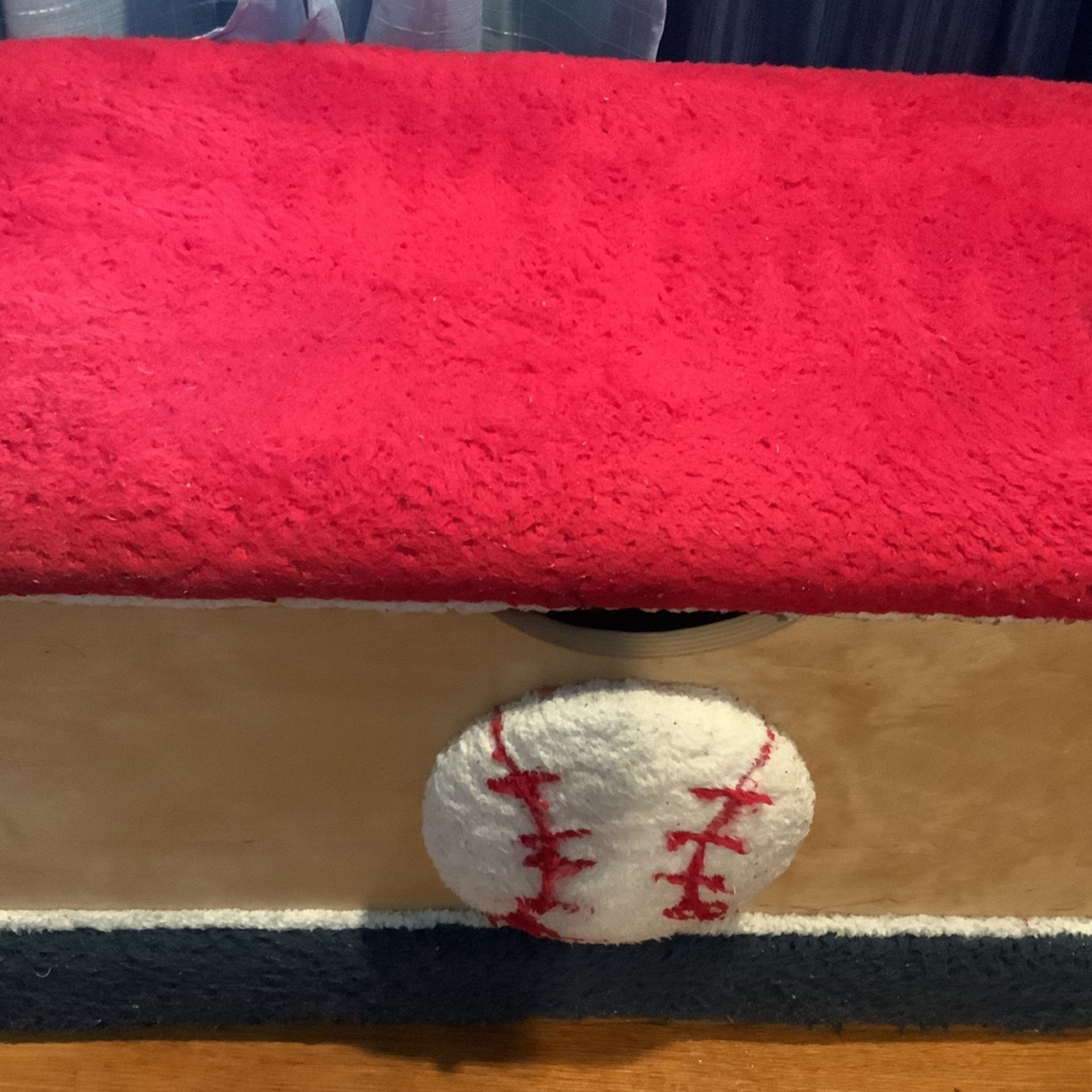 Baseball Inspired Wood Toy Box