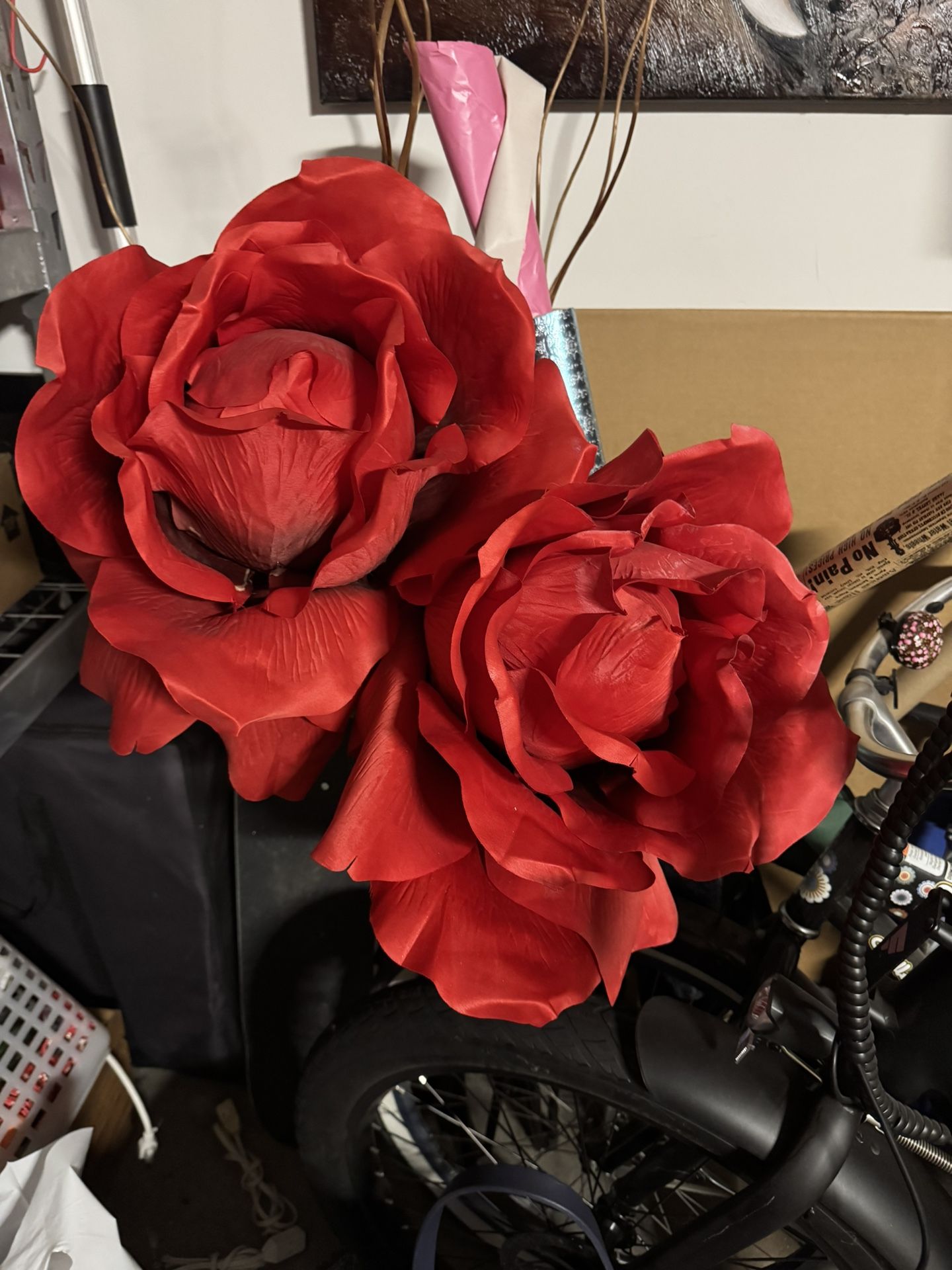 Jumbo Roses They’re About 4.5 Ft Tall