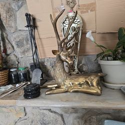 Brass Deer Sculpture