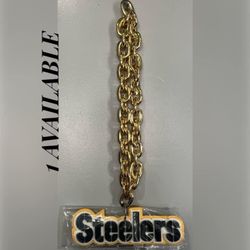 New Pittsburgh Steelers 10” 3D Foam Chain (Gold)
