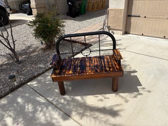 Headboard bench