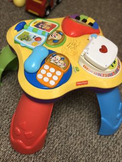 Fisher price leaning table