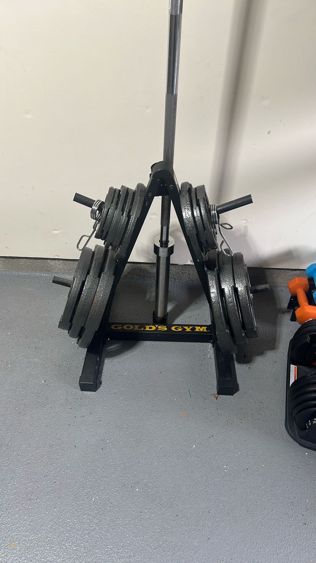 300 LBs Olympic Weight Set/ With Bar