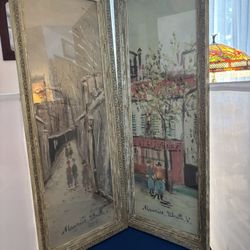 Framed French Parisian Street Set