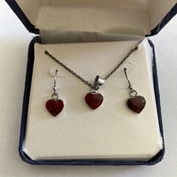 Sterling Necklace And Earrings