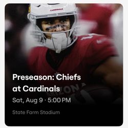 Arizona Cardinals Vs Kansas City Chiefs Orange  Parking Pass