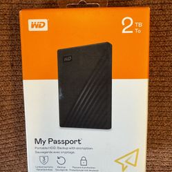 2TB My Passport HDD By Western Digital