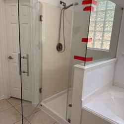 Frameless Shower Door 90 Degree 