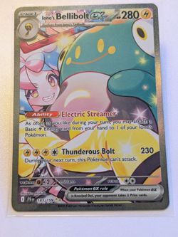 Iono's Bellibolt ex 183/159 Journey Together Pokemon SIR (NM)