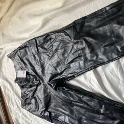 🔥 Okaywear Black Leather Pants – Brand New w/ Tags 2XL