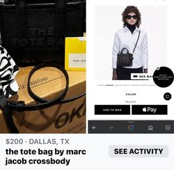 Marc Jacob’s Tote Bag Cross Body 200$