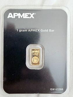 1 Gram APMEX .9999 Fine Gold Bar – Sealed in Original Packaging