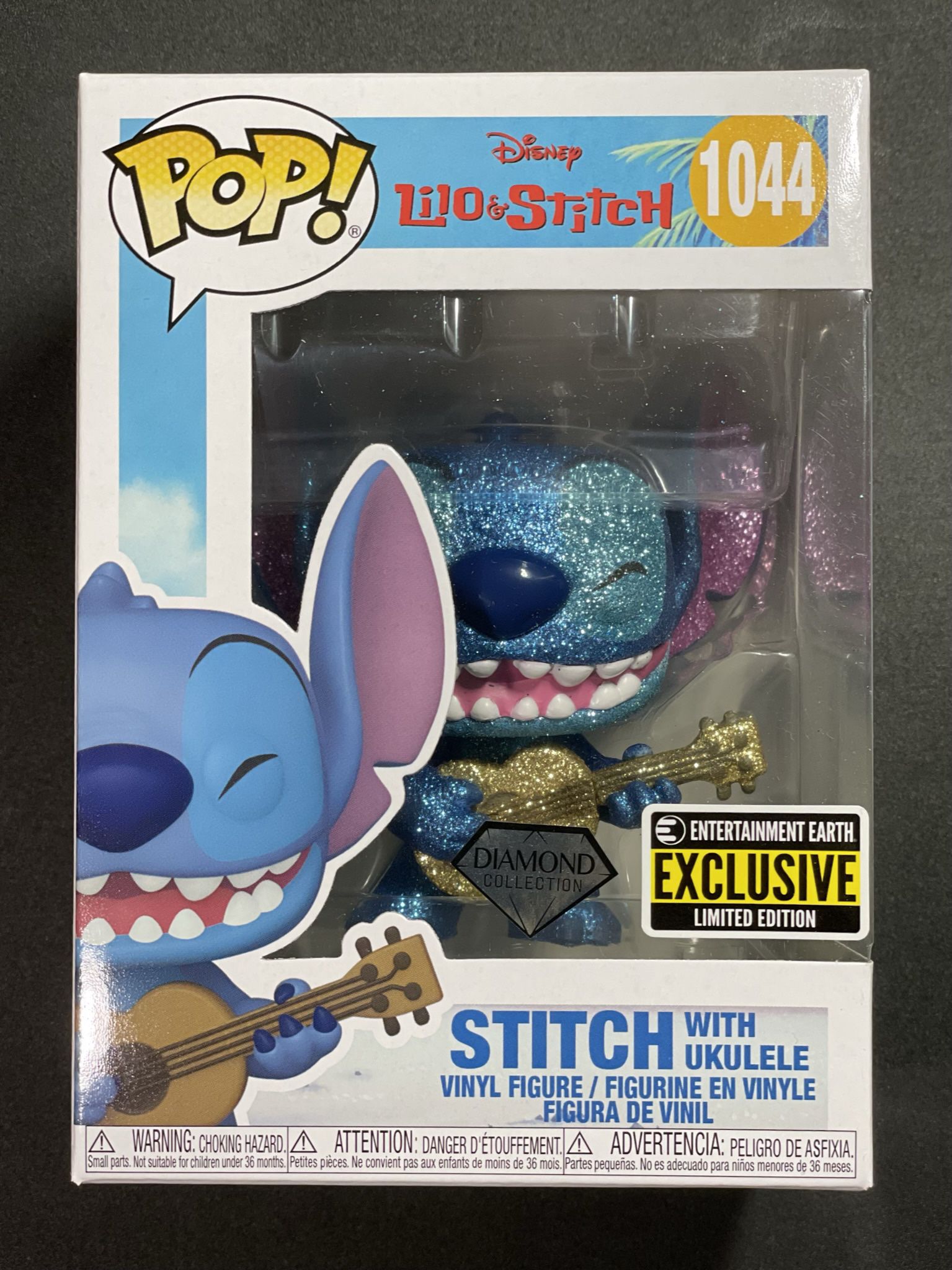 Funko Pop! Disney Stitch w/ Ukulele #1044 Diamond Entertainment Earth Exclusive