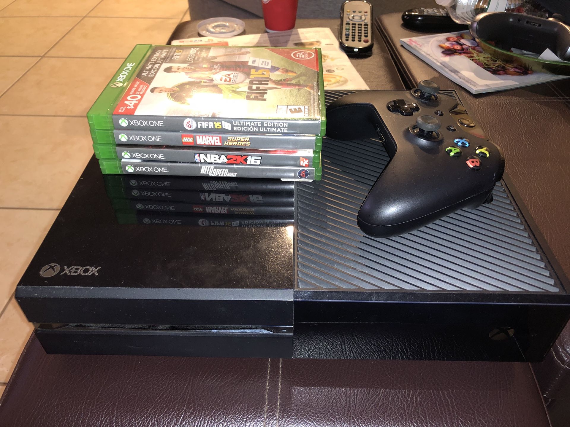 Xbox One w/ games + remote