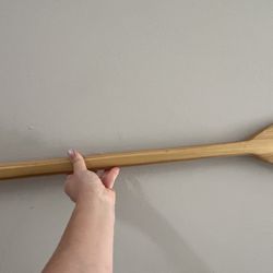 decorative paddle, wood. 46”