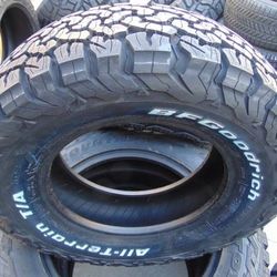 4 New LT 235 70 16 BFGoodrich All Terrain TA KO2 Tires Raised White Letters 6PLY Date 2024 & 2025