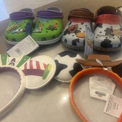 Disney Toy Story Crocs size 2 Junior