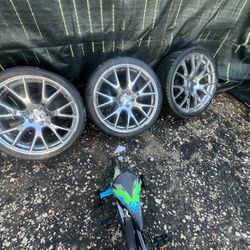 Hellcat Replica Wheels & Tires 5x115, ONLY 3