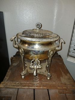 Antique English Regency Hot Water Dispenser Samovar