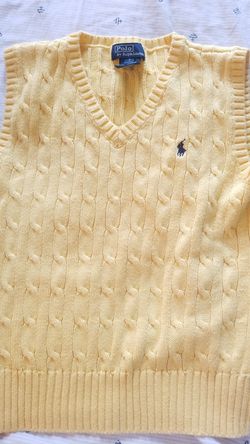 2 boys Ralph Lauren Polo sweater vests. Size 7 kids. EUC!