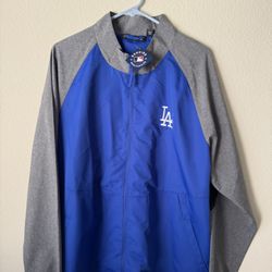 Los Angeles Dodgers full-zip windbreaker jacket size L