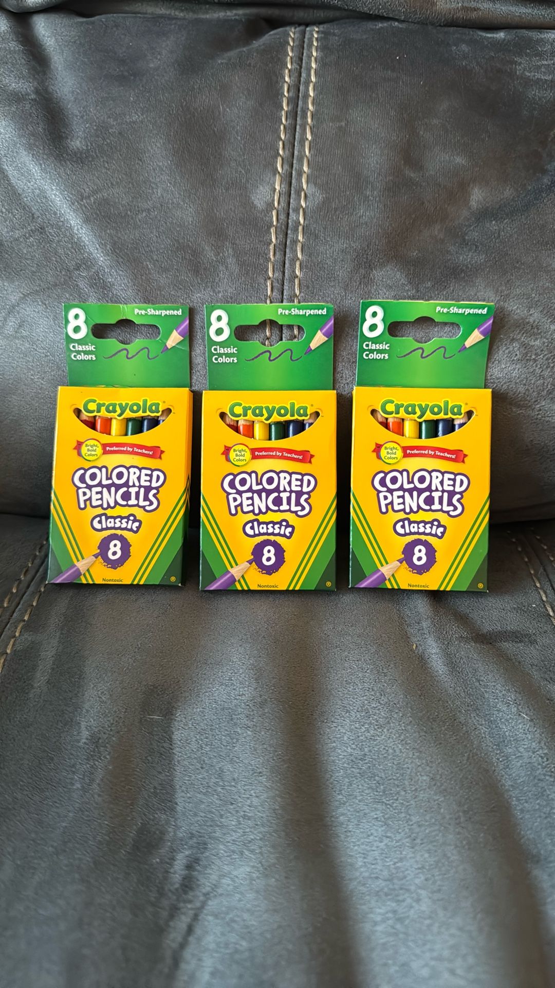 New Crayola 3 Sets, 8 Pack Classic Mini Colored Pencils