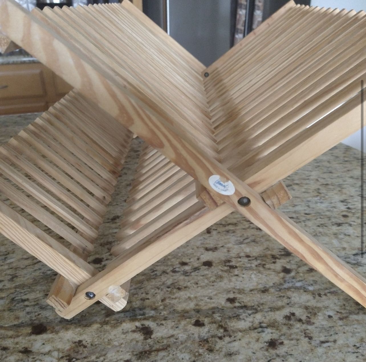 Collapsible Wooden Dish Drying Rack