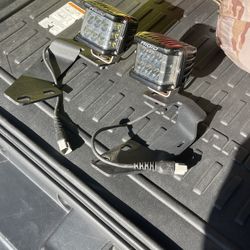 Rigid Flood Lights W/ A-Pillar Mounts