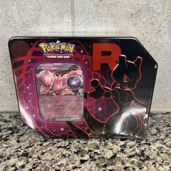 Pokemon Scarlet & Violet Destined Rivals Team Rocket Tin Mewtwo EX Tin Sealed