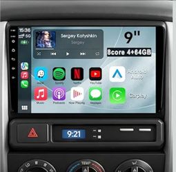 8 Core 64GB ROM Car Radio Stereo for Toyota Tacoma 2005-2015, 9" QLED HD Touch Screen Android 13 Head Unit with Carplay/Android Auto/5GHz WiFi/DSP/108