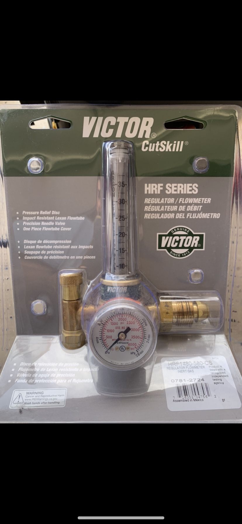 Victor Single Stage Regulator/Flowmeter