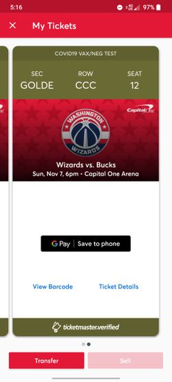 Wizards Vs Bucks Gold East VIP Courtside