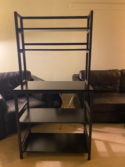 Black Metal Storage Shelf