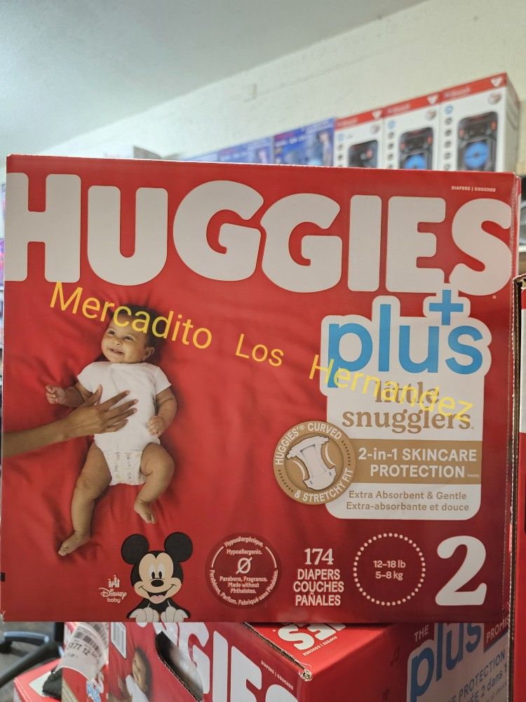 Huggies Size 2 Little Snugglers 174 Pañales Diapers❗️Nuevos Firm Price