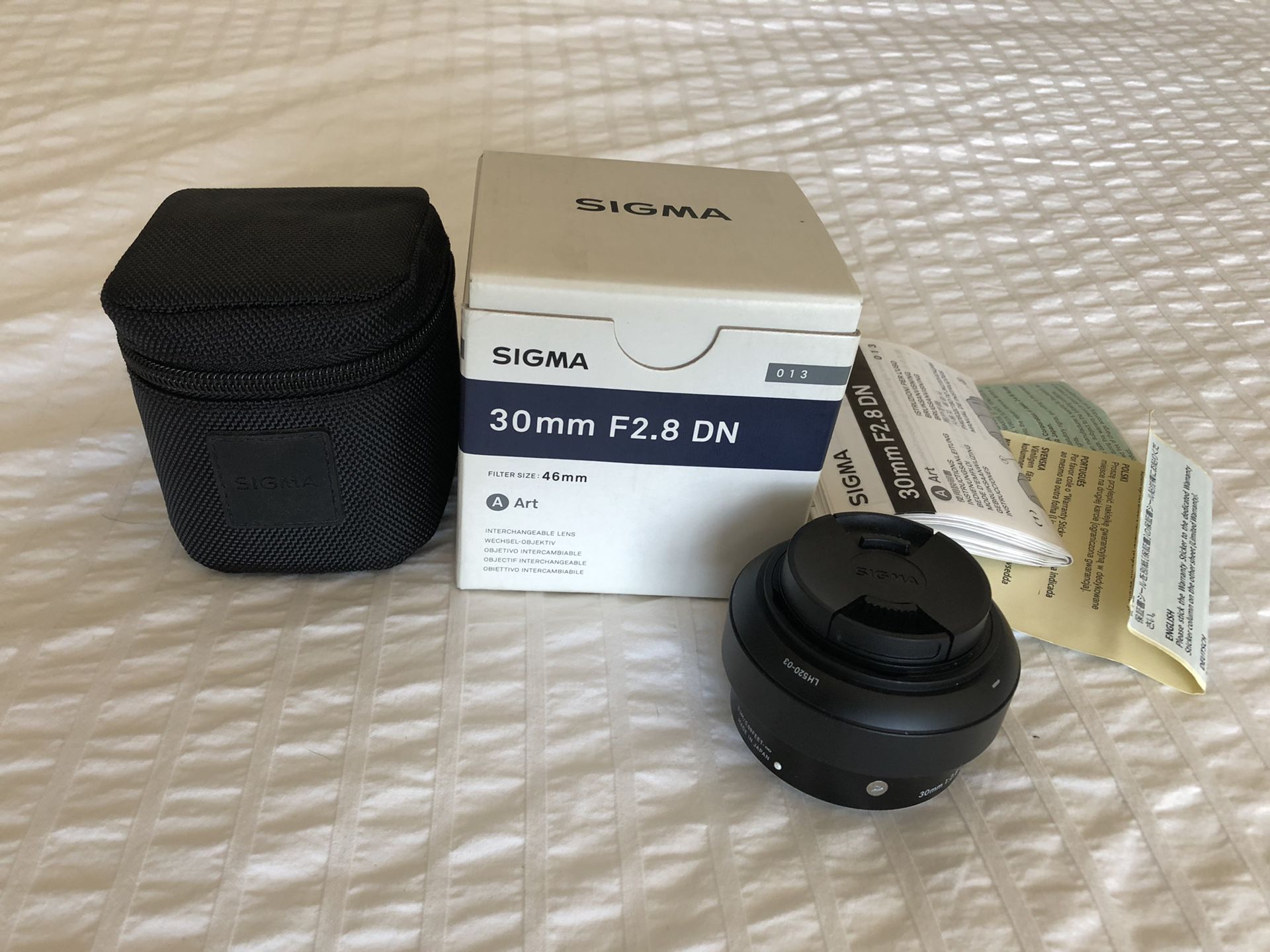 Sony E Mount Sigma 30mm f2.8 DN Art Lens