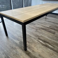 Conference Table And Chairs, High End, New Condition Table Is 36 X 108” 