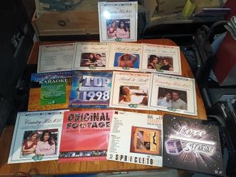Lot of 18 karaoke laser discs