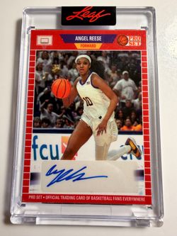 2023 Leaf Pro Set Angel Reese Auto # PB-14 RC ENCASED