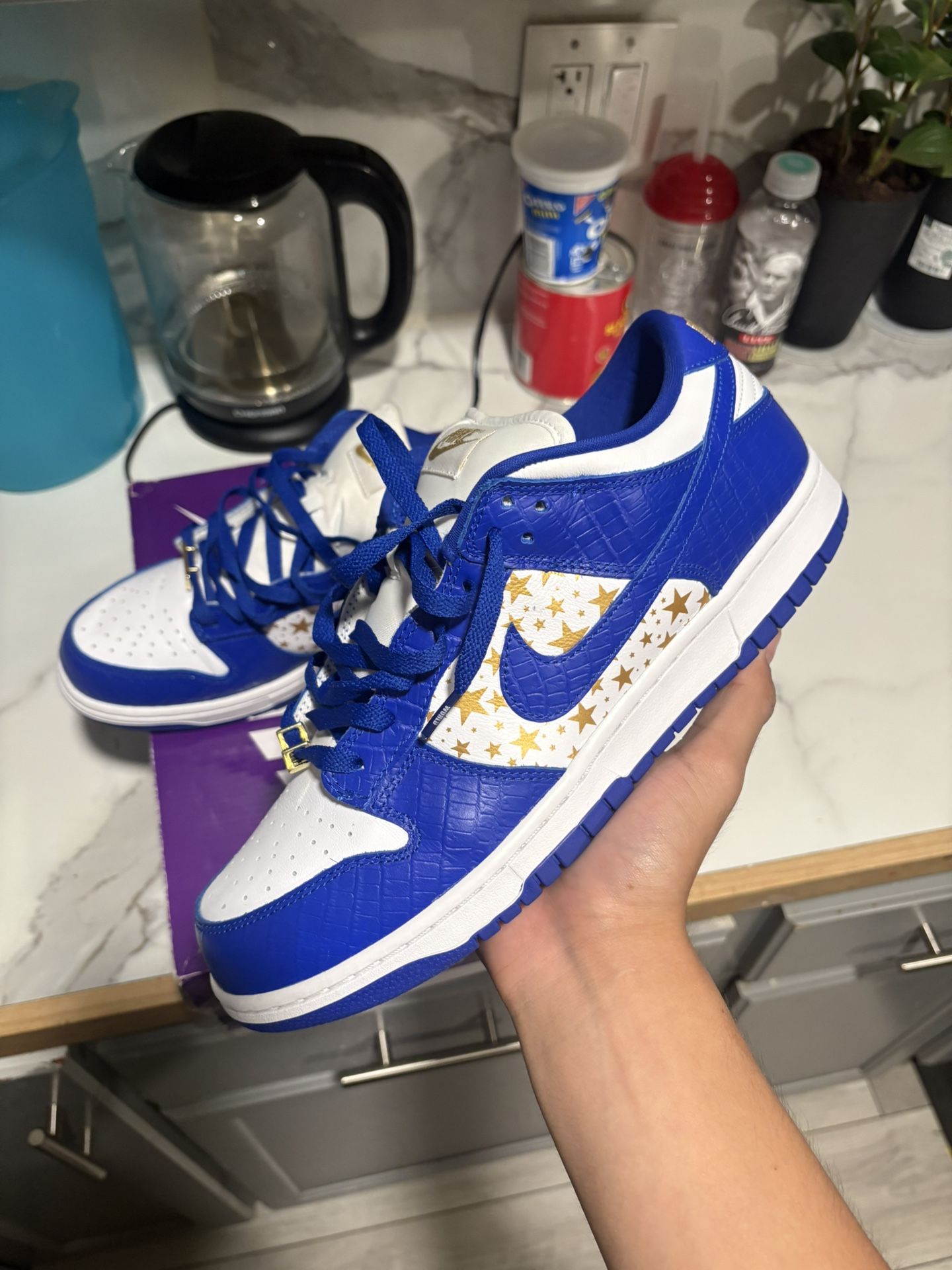 Nike Dunk Low Supreme Stars Hyper Royal