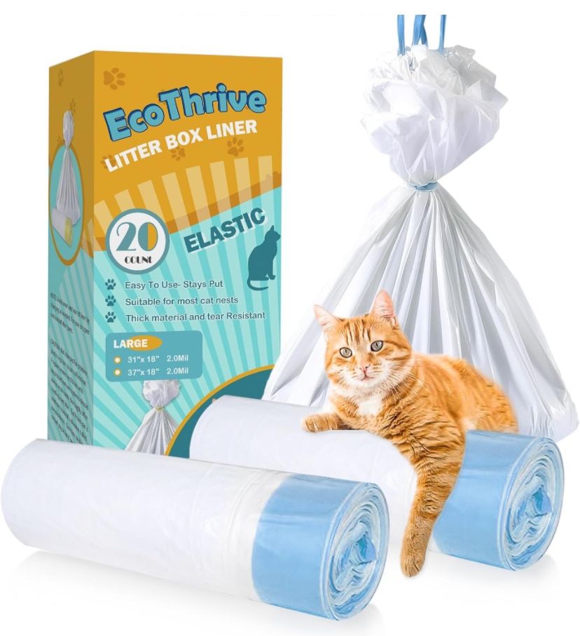 20 Count Cat Litter Liners