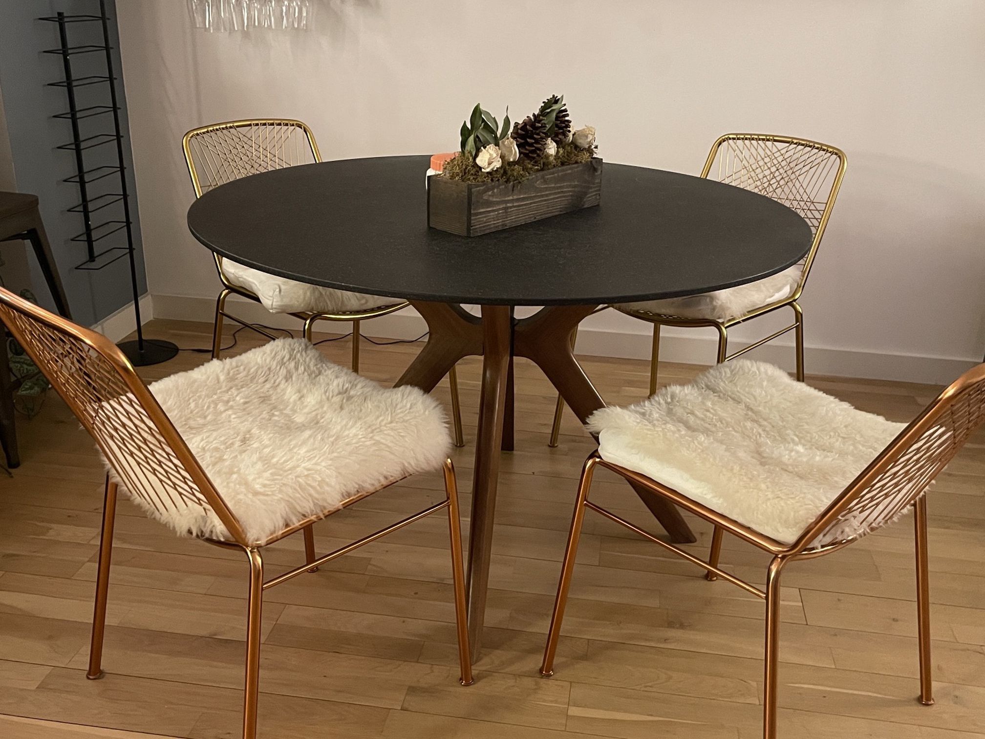 Dining Table & CB2 Chair Set
