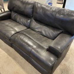 Powered Leather Reclining Couch