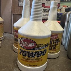 Red Line 75w90 GL-5 Synthetic Gear Oil for Hypoid Limited Slip Differentials - 1 Quart