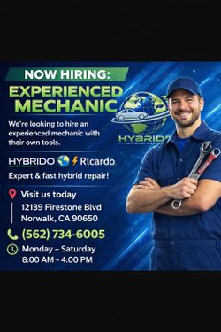 Hiring experienced mechanic