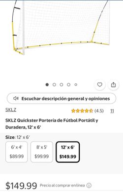 Soccer goal 12×6ft